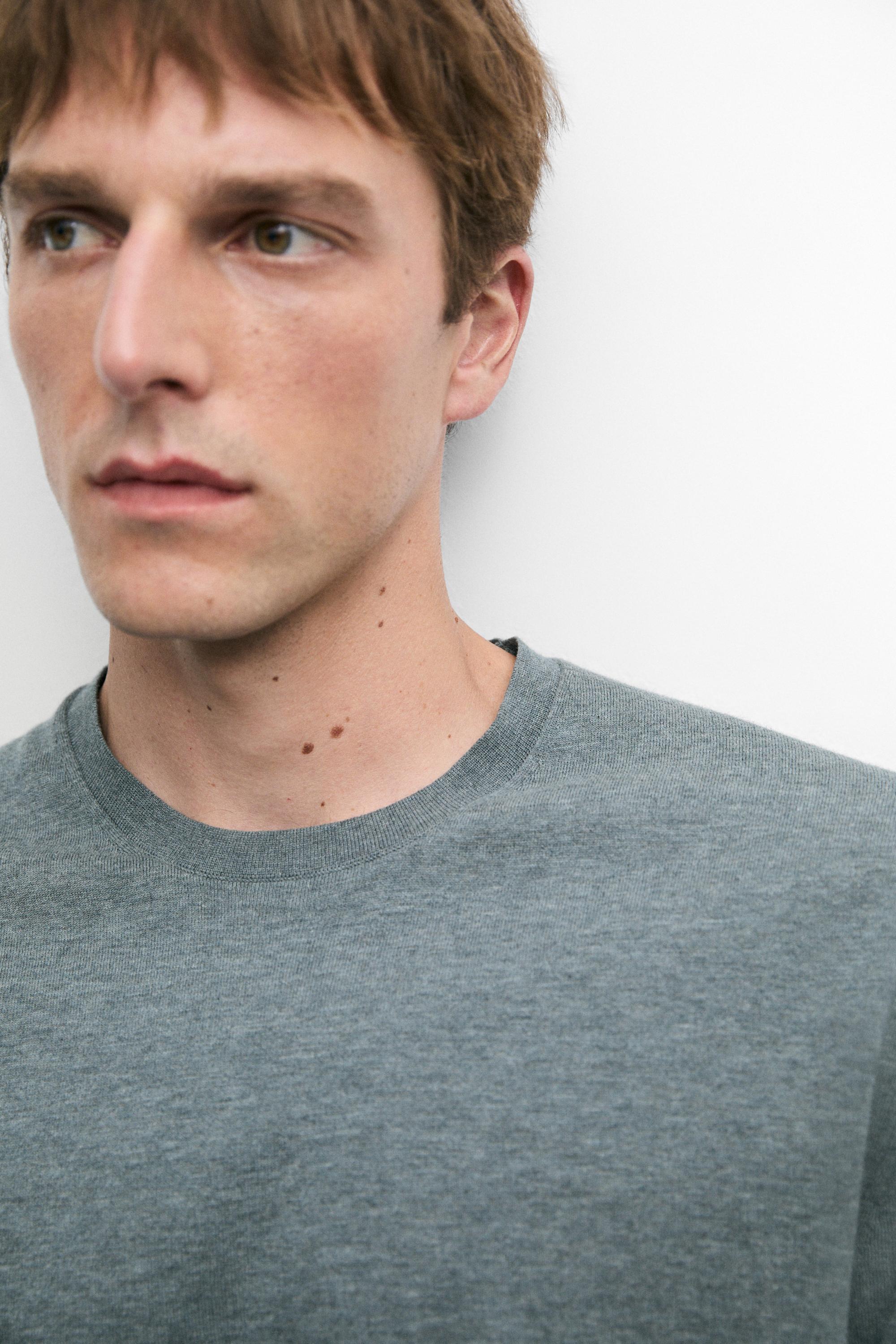 100% cotton short sleeve knit sweater